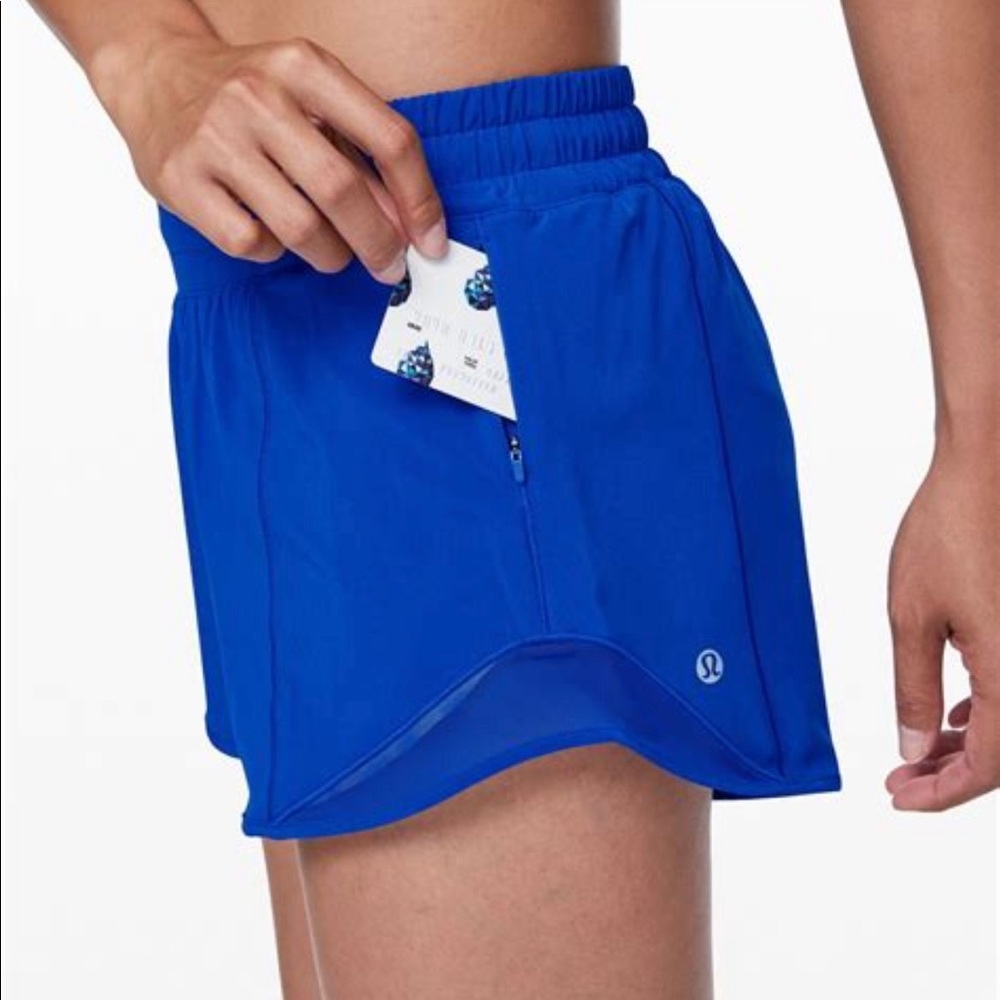 Royal Blue Lululemon Hotty Hot Shorts Size 4